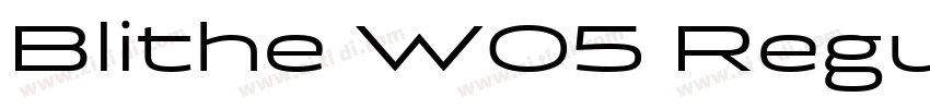 Blithe W05 Regular字体转换